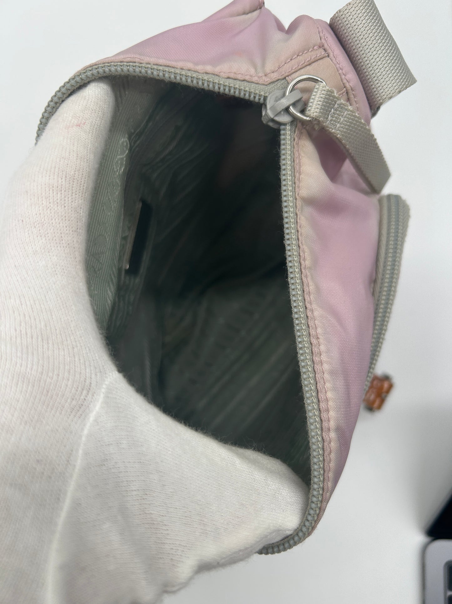 Prada Crossbody Designer Umhängetasche (Messenger Bag Pink)