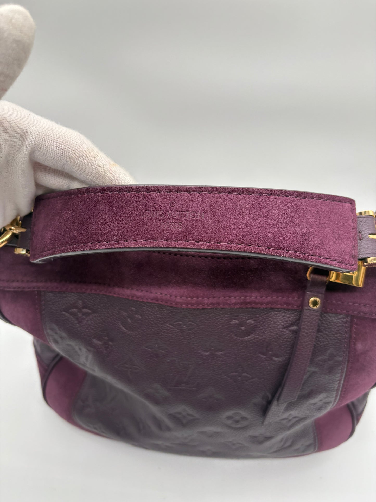 Louis Vuitton Audacieuse Empreinte Monogram PM (Purple Vintage Designer Handbag)