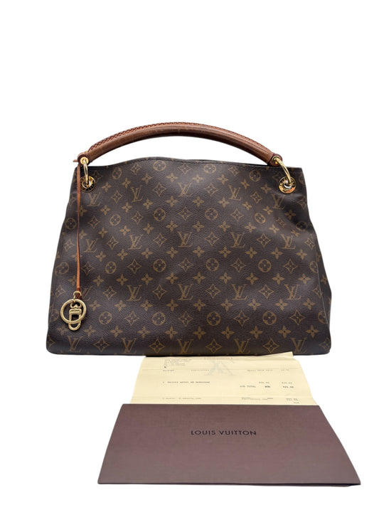 Louis Vuitton Artsy MM Hobo Monogram Bag (Brown Vintage Designer Handbag)