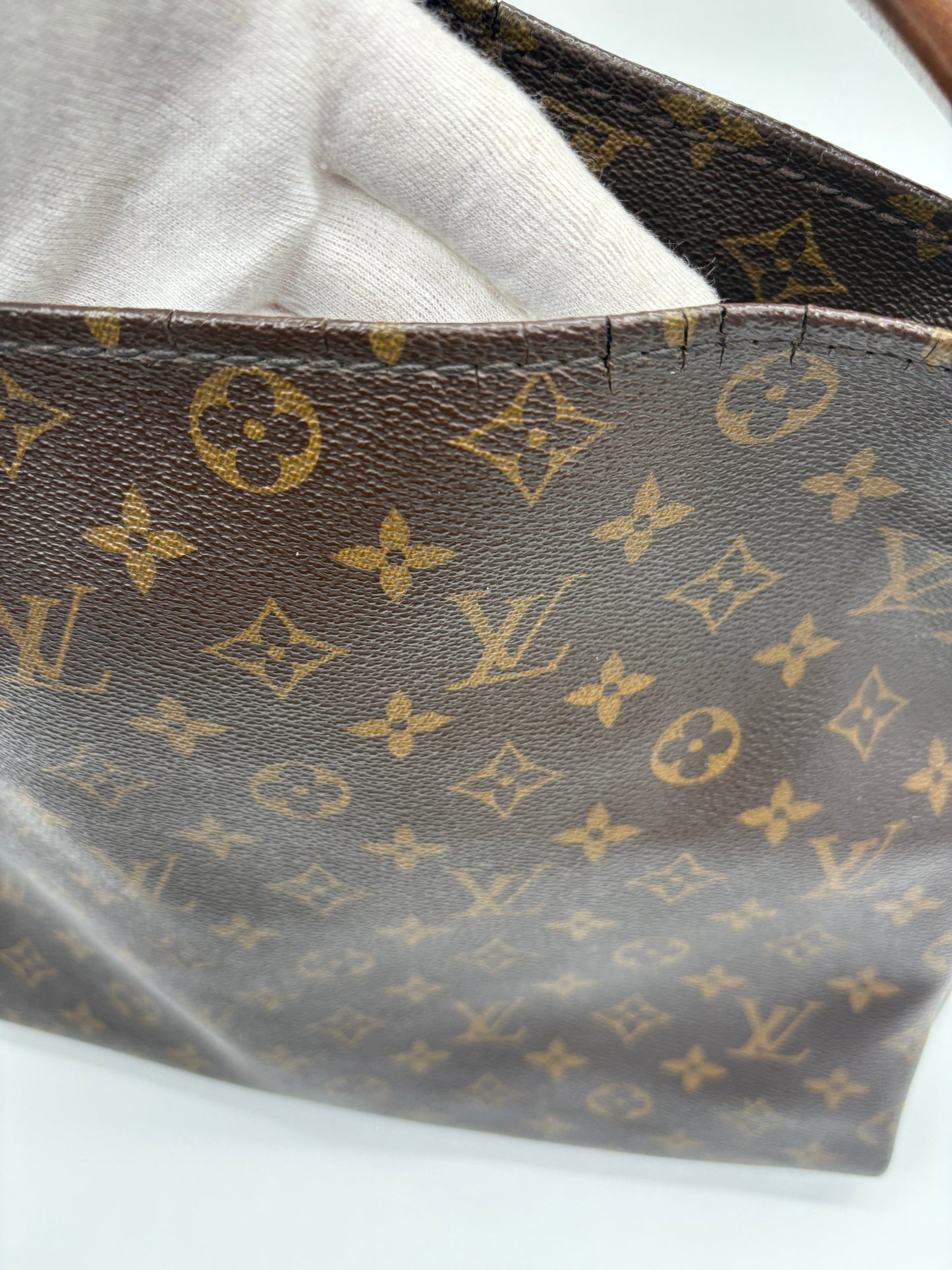 Louis Vuitton Artsy MM Hobo Monogram Tasche (Braune Vintage Designer Handtasche)