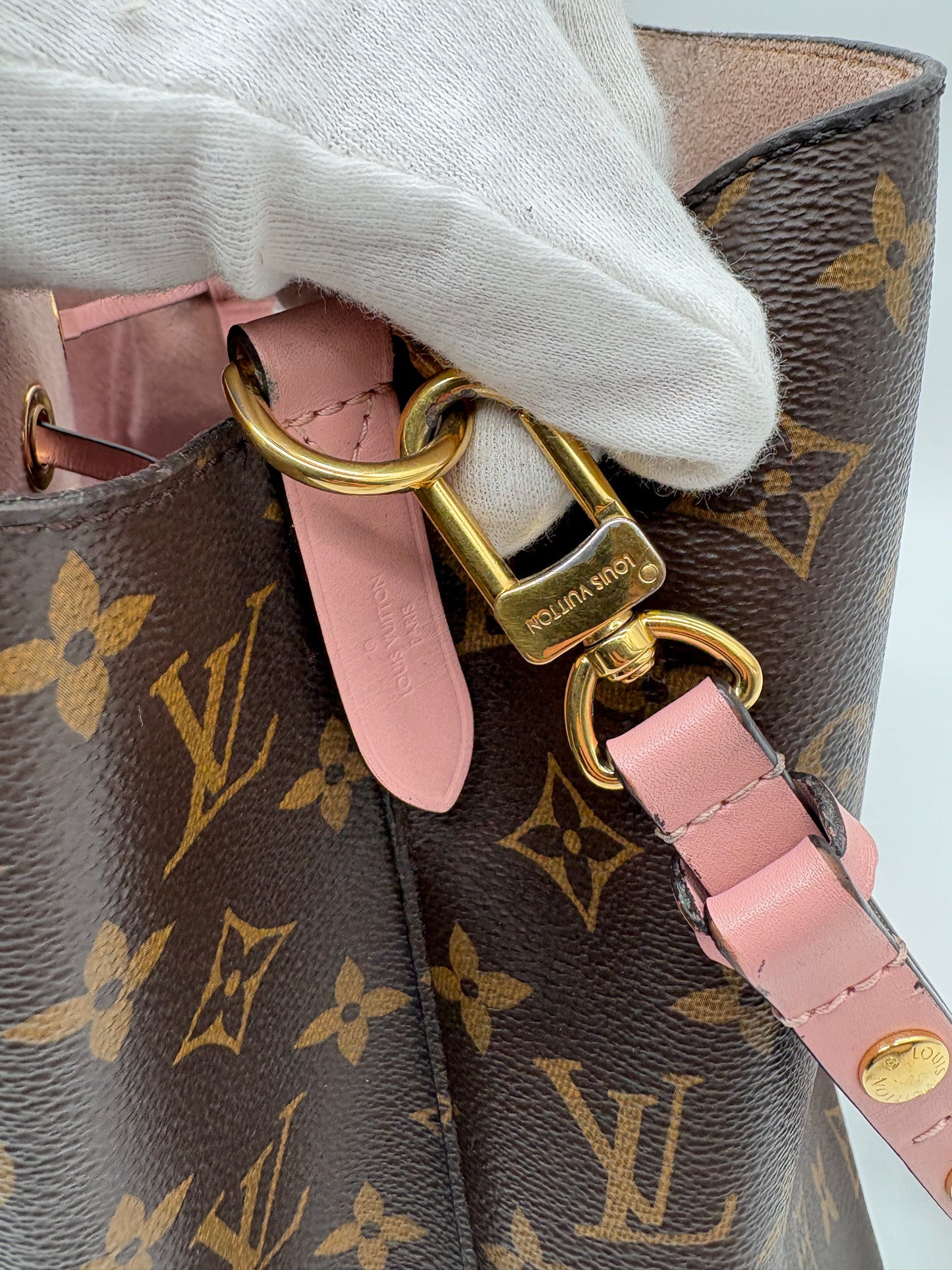 Louis Vuitton NeoNoe Monogram Tasche (Braune Vintage Designer Handtasche)