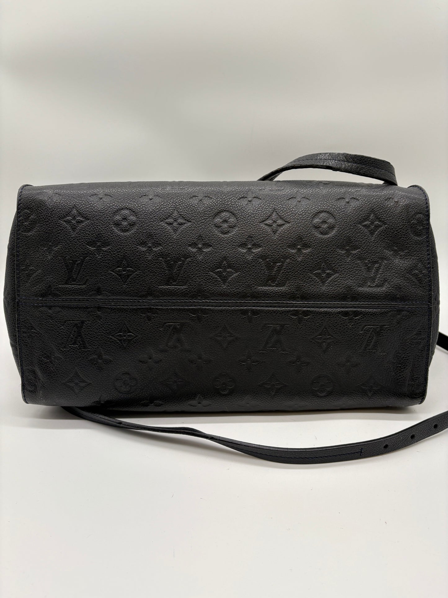 Louis Vuitton Lumineuse Empreinte GM Monogram Tasche (Navy Schwarze Vintage Designer Handtasche)