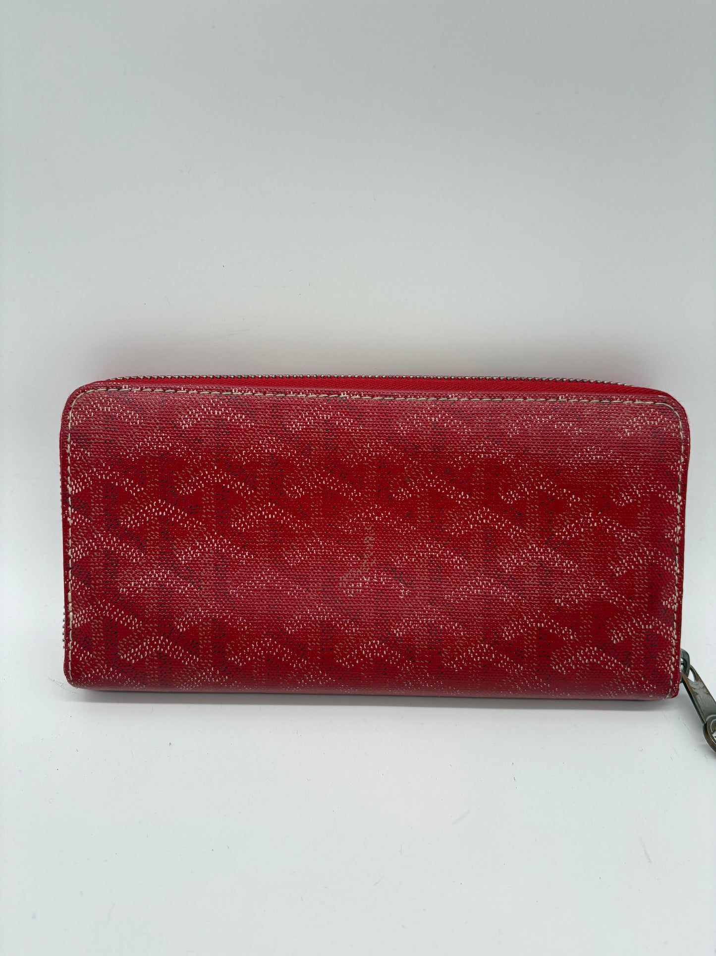 Goyard Designer Leder  Geldbörse (Chevron Matignon Portmonee rot)