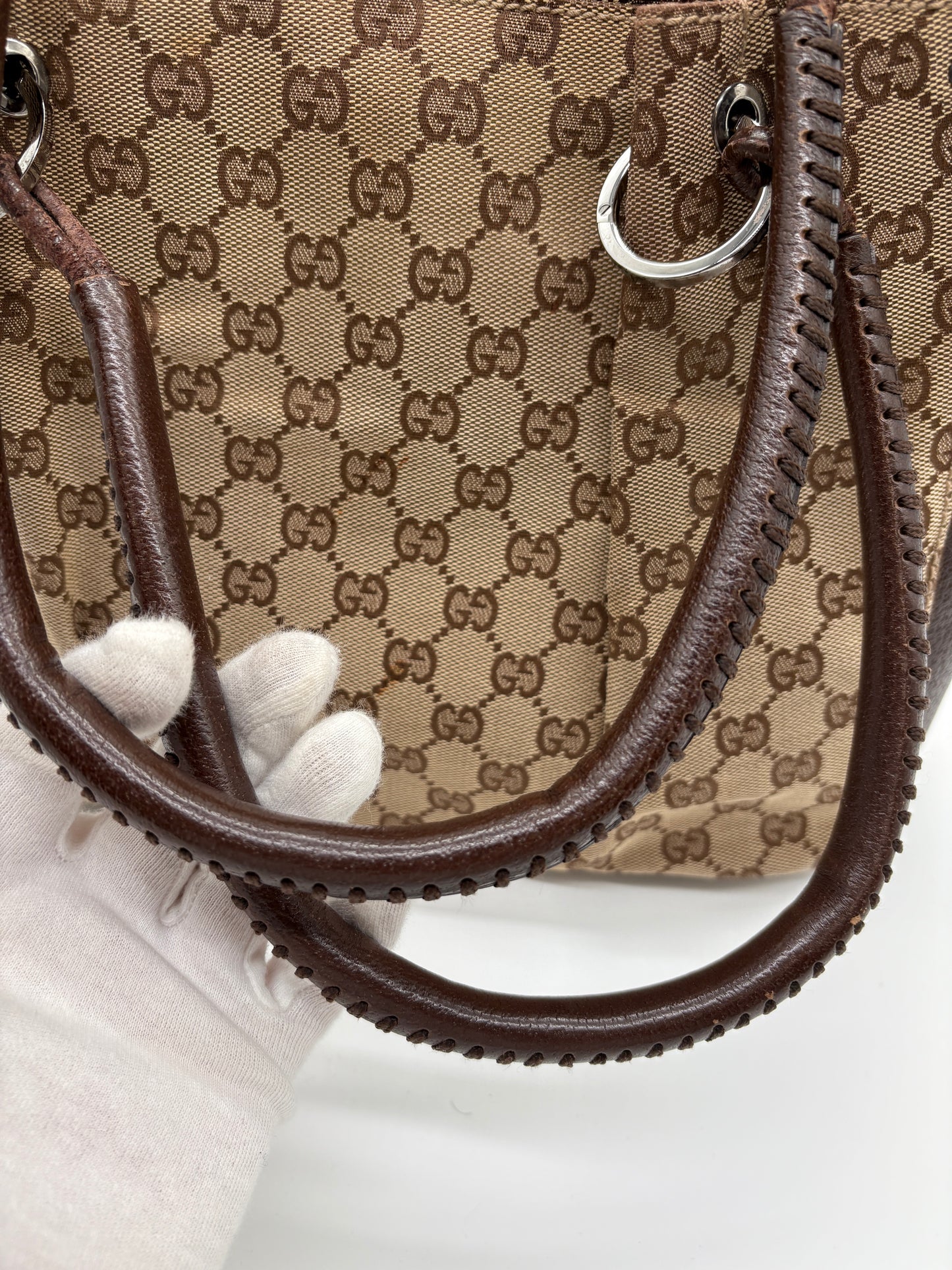 Gucci GG Canvas Designer Hantasche in Beige 115007