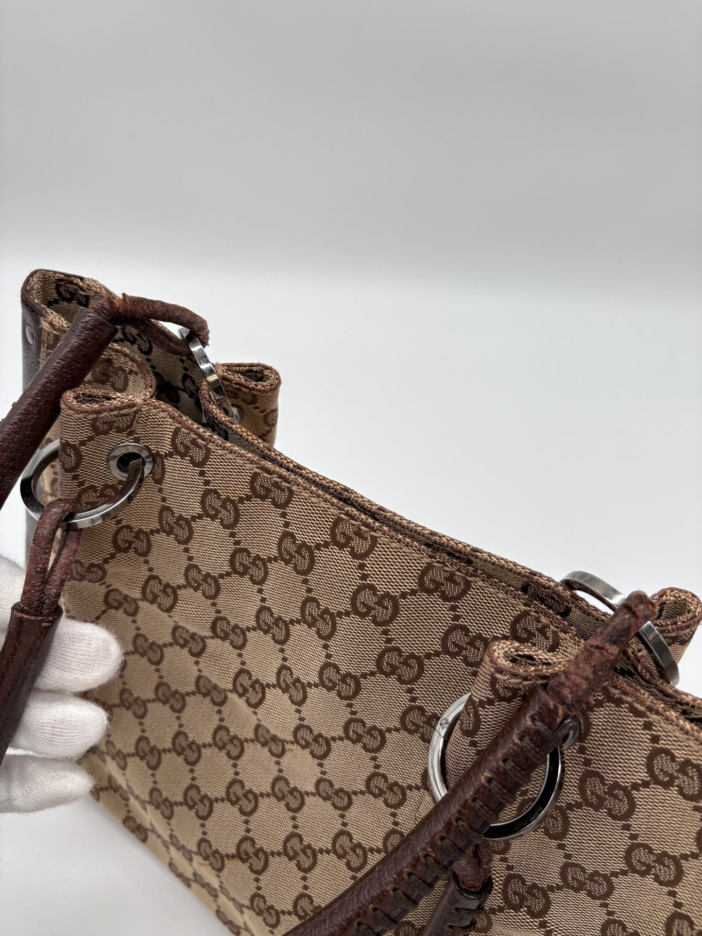 Gucci GG Canvas Designer Hantasche in Beige 115007