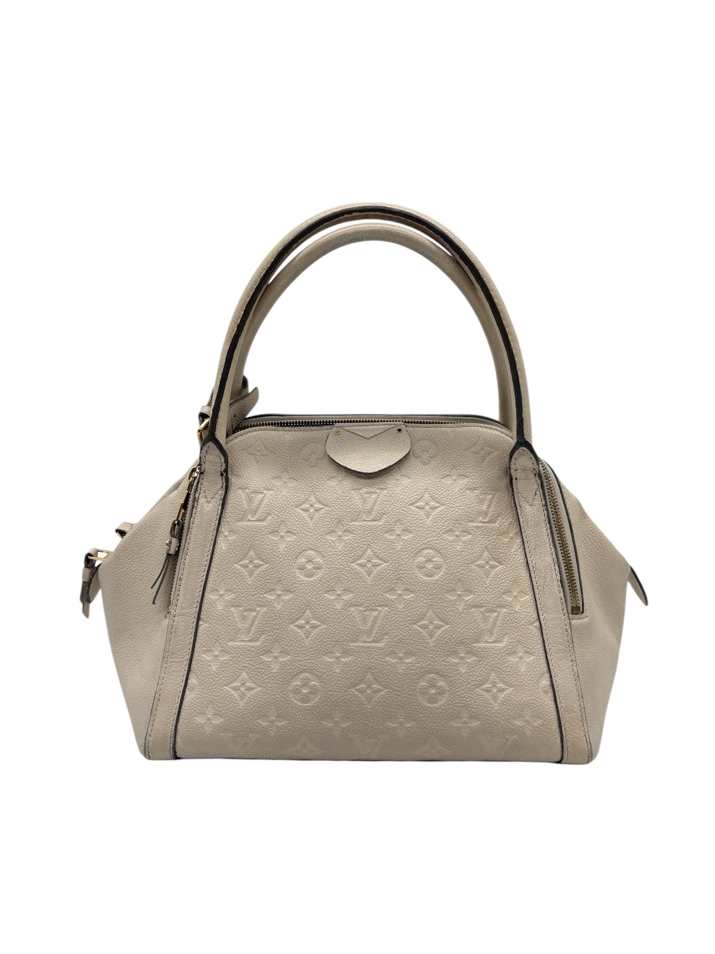 Louis Vuitton Marais Empreinte MM Monogram Tasche (Creme Vintage Designer Handtasche)